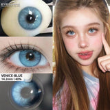 1Pair New Color Contact Lenses for Eyes Natural Brown Eyes Contacts Lenses Yearly Fashion Blue Eyes Lens Colored Lens