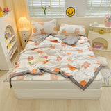 Summer Bed Sheet Set with Pillows Case Latex Mat Air Conditioned Quilt Bedding Set Bedspread Bedroom Single bed 120