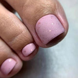 24Pcs False Toes Nails French Square Nude Color Nature Fake Toe Nails Feet Nail Tips Artificial Press On Toenails for Women