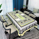 Retro Simplicity Dinning Tablecloth Wedding Decoration Table Cloth Rectangular Not PVC Kitchen Waterproof Table Covers Manteles