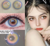 1Pair New Color Contact Lenses for Eyes Natural Brown Eyes Contacts Lenses Yearly Fashion Blue Eyes Lens Colored Lens