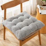 Soft Smooth Short Plush Thicken Chair Cushion Office Seat-Back Cushion Girls' Cute Seat Cushion Living Room Tatami Cushion