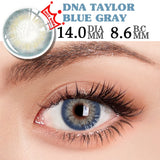 2pcs/1Pair Lenses with diopters Gray Color myopia Contact Lenses Aurora Europe Seriers Eye Color contact lenses Yearly