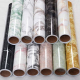 Marble Self Adhesive Vinyl Wallpaper Furniture Desktop Door Stickers Living Room Wall Paper Solid Color Contact Paper Home Decor
