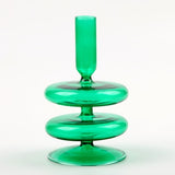 Taper Candle Holders Glass Candlesticks for Home Wedding Table Decoration Glass Vase Table Bookshelf Candles Stand