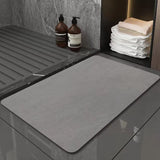 Non-slip Washroom Mat Super Absorbent Bath Mat Quickly Drying Carpet Bathtub Side Floor Rug Bathroom Accessories