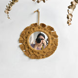 New arrival handmade macrame taperstry with mirror taperstry mirror wall hanging mirror Bohemian mirror