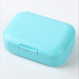 Simple Generous Soap Case Soap Dispenser Plate Case Solid Color Plastic Soaps Holder Home Shower Travel Rack Bathroom Supplies