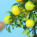 Artificial Lemon Plants Potted Fake Flower For Home Party And Garden Decoration