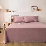 Cotton Bed Sheet Cover Solid Twin Size Bed Sheets Beds Fabric Single Double Sheet Home Sheets for Bed Flat Bed Sheet