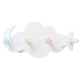 Cloud Shaped Hooks Star Moon Cloud Shape Nail-free Wall Clothes Hooks Room Decorative Key Hanging Hanger Kitchen Storage Hook