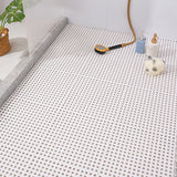 6pc Waterproof Bathroom Shower Mats Non-slip Plain Stitching Plaid DIY Cuttable Roll Floor Hollow Splicing Pads 30 x 30cm/piece
