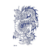 Waterproof Temporary Tattoo Sticker Red Dragon Pattern Men's and Women's Arm Body Art Fake Tattoo