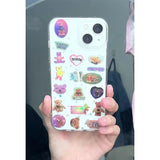 Cute Shiny Bear Transparent  Phone Cases for IPhone 7 8 11 12 13 14 Pro Max X XS XR Pictorial Cool Punk INS Animal Y2K