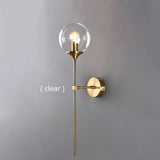 Modern Glass Wall Lamp Creative Golden Sconces Round Nordic Lighting Fixture Home Bedside Living Room Kitchen Decoration Lights