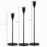 3Pcs/Set Chinese Style Metal Candle Holders Simple Golden Wedding Decoration Bar Party Living Room Decor Home Decor Candlestick