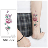 3D Butterfly Tattoos Sticker for Women Temporary Body Art Tattoo Sticker Rose Flower Feather Tattoo lady Waterproof Fake Tatoo