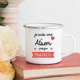 Print Mugs Creative Coffee Cups Drinks Water Milk Cup Enamel Mug School Home Handle Drinkware Gifts