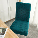 4 pcs/6 pcs Jacquard Chair Cover Polyester Fiber High Elastic Stool Cover Hotel Restaurant Chair Antifouling Cover