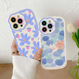 Flower Lens Protect Cases For iPhone 11 12 13 14 Pro Max Phone Case iPhone11 Fundas iPhone14 Plus 11Pro Promax Soft Back Cover