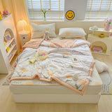 Summer Bed Sheet Set with Pillows Case Latex Mat Air Conditioned Quilt Bedding Set Bedspread Bedroom Single bed 120