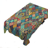 Bohemian Style Waterproof and Stain Proof Geometric Pattern Tablecloth Rectangular Dining Waterproof Tablecloth Kitchen Manteles