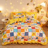 Duvet Cover kawaii Bedding Set Twin Size Flower Quilt Cover 150x200 High Quality Skin Friendly Fabric Bedding Cover