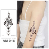 3D Butterfly Tattoos Sticker for Women Temporary Body Art Tattoo Sticker Rose Flower Feather Tattoo lady Waterproof Fake Tatoo