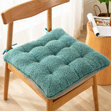 Soft Smooth Short Plush Thicken Chair Cushion Office Seat-Back Cushion Girls' Cute Seat Cushion Living Room Tatami Cushion