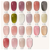 12ml Jelly Gel Nail Polish Semi Permanent Top Coat Soak Off UV LED Gel Art Nail Varnish Manicure Long Lasting Nail Gel