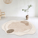 Living Room Carpet Irregular Shape Fluffy Plush Warm Modern Home Decor Bedroom Bedside Rug Minimalist Coffee Table Mat Tapete