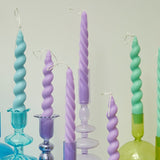 2pc Spiral Candles Scented Candle Decorative Candles Taper Candles Home Decor Wedding Decoration Centerpieces Candlestick Gift