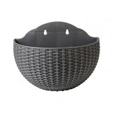 Hand Exquisite Wall-mounted Plastic Basket Indoor Outdoor Storage Flower Pot Plant Container Home Living Room Decoration