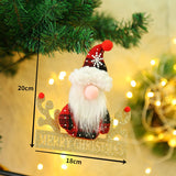 Cute Christmas Santa Snowman Deer Doll Decoration Gift Doll Christmas Tree Hanging Ornament New Year Xmas Home Decoration