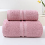 100% Cotton Bath Towels Absorbent Bathroom Home Towels Soft 2Pcs Towel Sets Kitchen Thicker Quick Dry Cloth For Cleaning