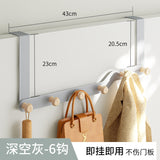 Japanese Style Door Rear Hook Clothes Coat Hat Towel Hanger Door Back Wall Mounted Hooks Kitchen Bathroom Organizer Holder Rack