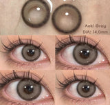 Colorcon 1 Pair Korean Lenses Colored Contact Lenses with Degree Myopia Lenses Natural Eye Lenses Gray Lenses