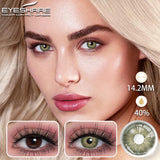 Natural Color Contact Lenses for Eyes 2pcs Gray Eyes Lenses Yearly Fashion Brown EyeContacts Lens Colored Eye Contacts