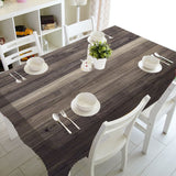 Wooden Texture Printing Rectangular Tablecloths for Table Wedding Decoration Waterproof Coffee Table Cover Anti-stain Manteles