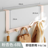 Japanese Style Door Rear Hook Clothes Coat Hat Towel Hanger Door Back Wall Mounted Hooks Kitchen Bathroom Organizer Holder Rack