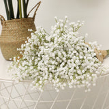 1/3/5pcs 52cm White Baby Breath Artificial Flowers Gypsophila DIY Bouquet for Wedding Party Home Decoration Plastic Fake Flowers