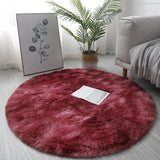 Plush Round Rug Mat Fluffy White Carpets for Living Room Soft Home Decor Bedroom Kid Room Decoration Salon Thick Pile Rug