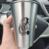 Stainless Steel Beer Cups Northerneurope Ins Industry Style Spray Paint Beer Cup Cold Water Drinks Cup Travel Camping Mugs