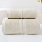 100% Cotton Bath Towels Absorbent Bathroom Home Towels Soft 2Pcs Towel Sets Kitchen Thicker Quick Dry Cloth For Cleaning