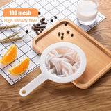 100/200/400 Mesh Kitchen Ultra-fine Mesh Strainer Soy Milk Wine Filter Bag Nut Bag Tea Coffee Oil Yogurt Reusable Filter Net