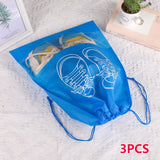 3Pcs Portable Shoes Storage Bag Travel Waterproof Drawstring Pocket Shoes Storage Bag  Closet Organizer Clothing Classified Bag