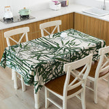 New Nordic Style Tropical Green Leaves Monstera Flamingo Table Cover Waterproof Table Cover Home Kitchen Tablecloth