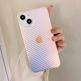 Luxury Matte Transparent Phone Case For iPhone 11 12 13 14 Pro Max XS X XR 7 8 Plus SE  Mini Laser Bumper Back Cover