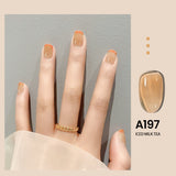 7.3ml Jelly Gel Nail Polish Transparent Nude Manicure Top Coat SemiPermanent Polish Soak Off UV LED Gel Art Nail Varnish