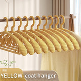 10PCS Retro Wide-Shoulder Non-Slip Hanger Closet Organizer Hangers For Clothes Organizer Drying Rack for Coat Wardrobe Storage
